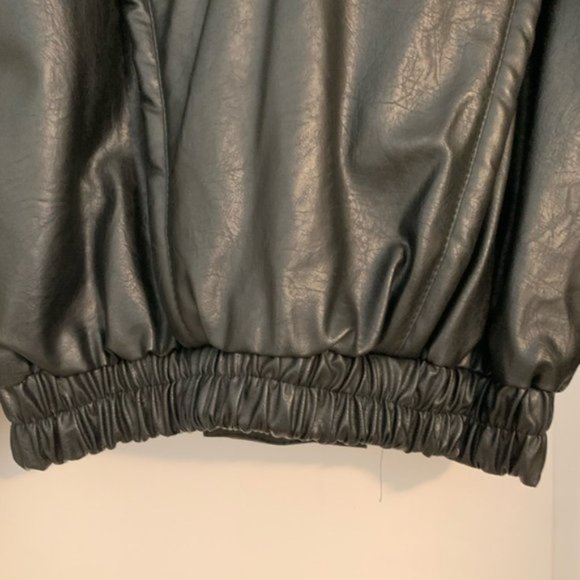 Vintage Leather Jacket/ Faux leather/ 1980/90s/NWT - Picture 8 of 9